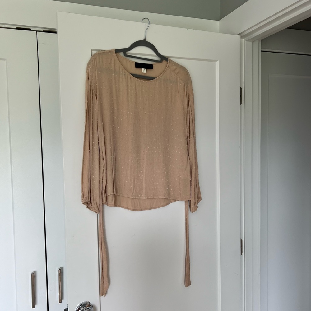 Long Sleeve Top with Tie